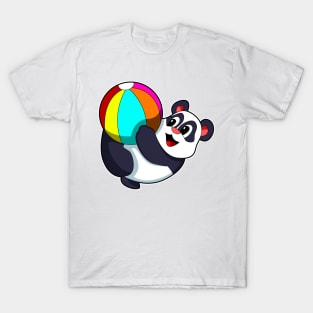 Panda with Beach ball T-Shirt